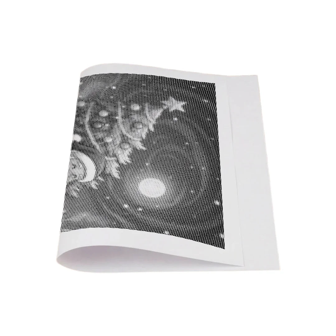 Jultomten med julgran prickmålning