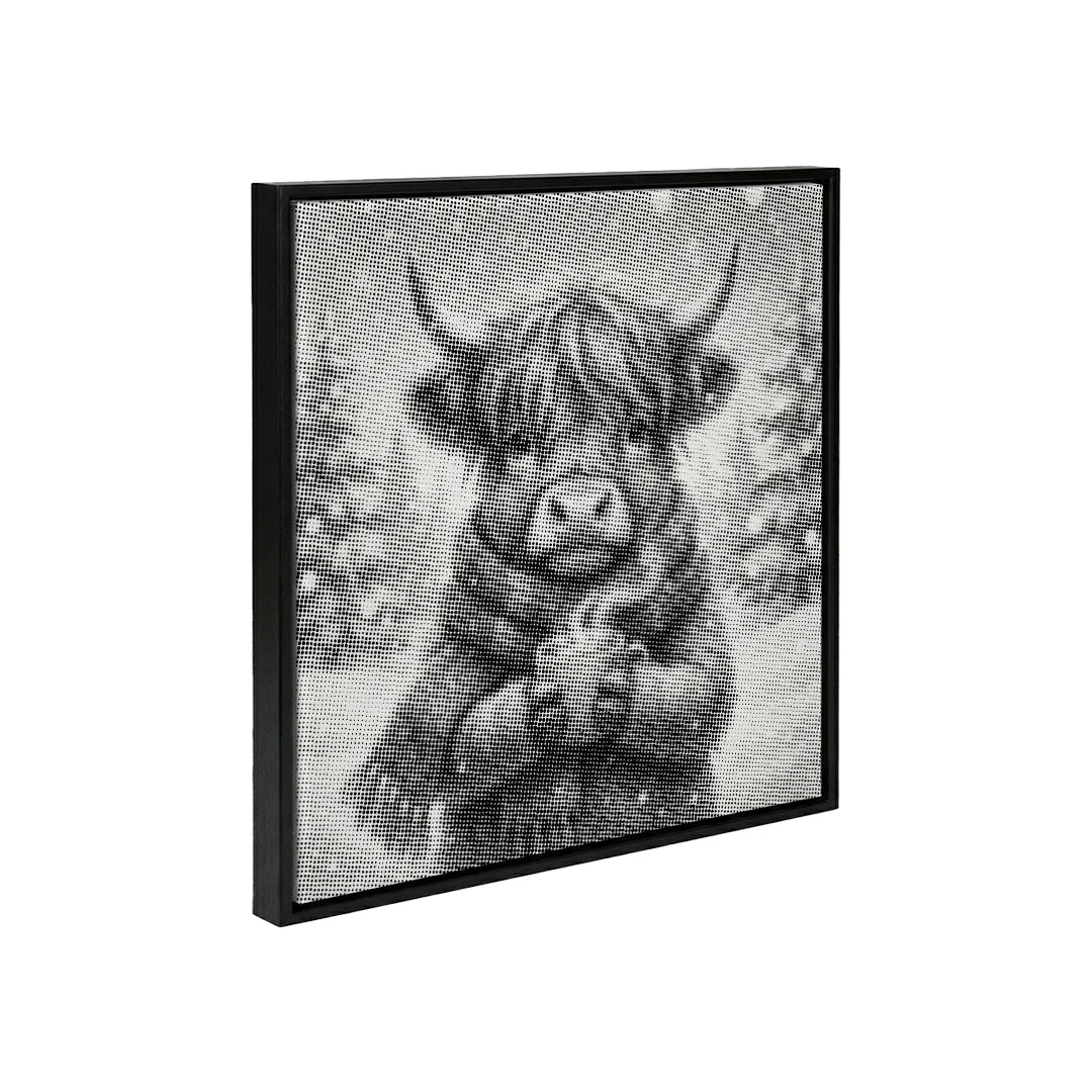 Skotsk Highlander Dot Painting