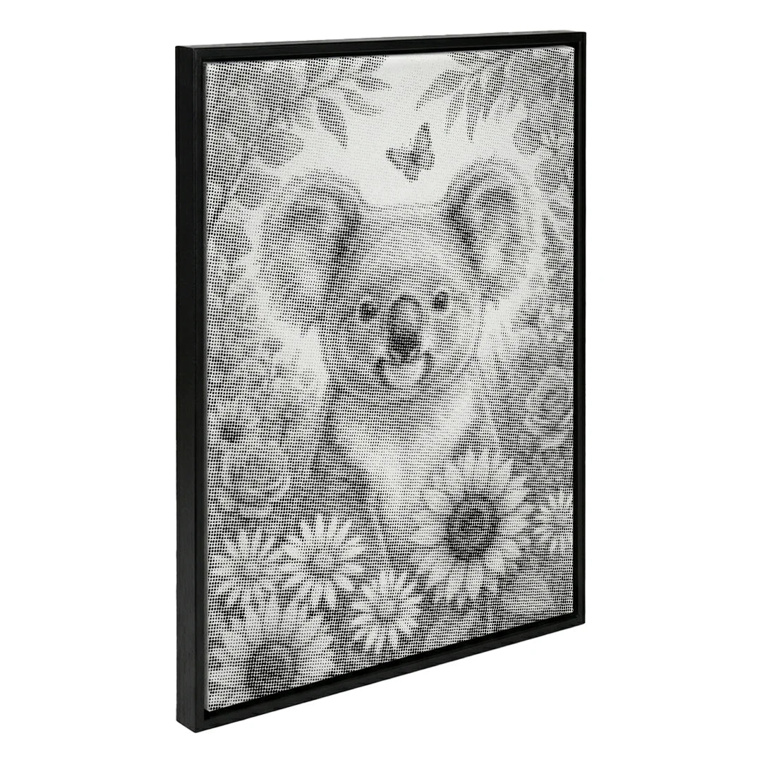 Koala med blommor Dot målning