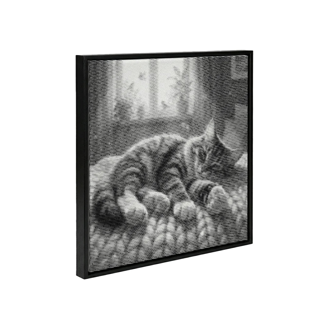 Sömnig kattprickmålning