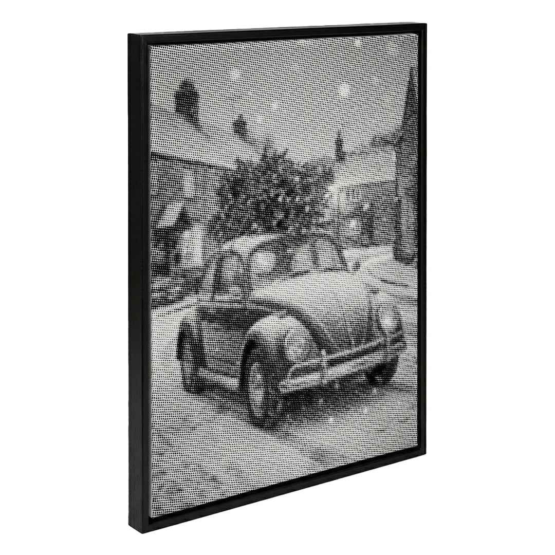 VW med julgranspricksmålning