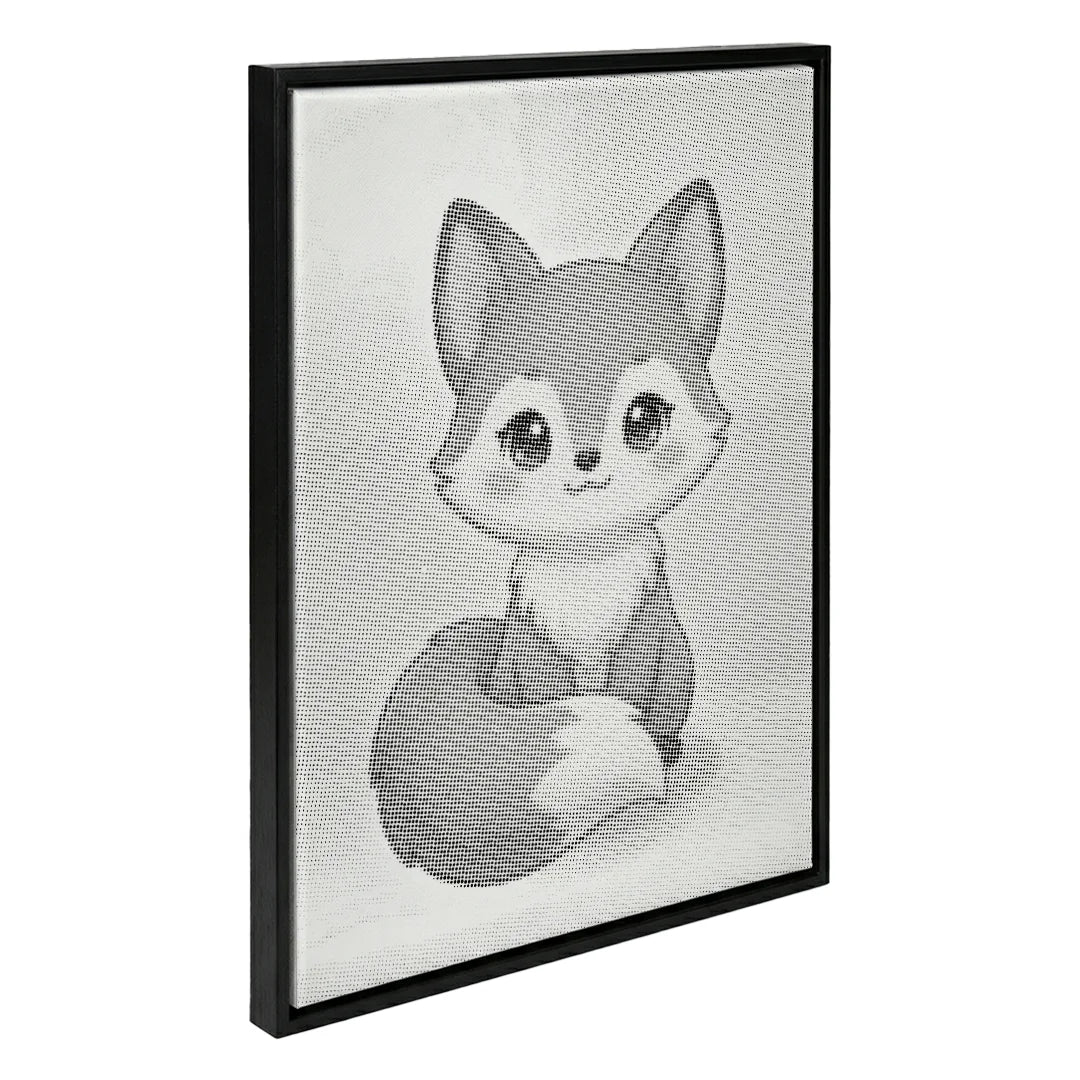 Söt Fox Dot målning