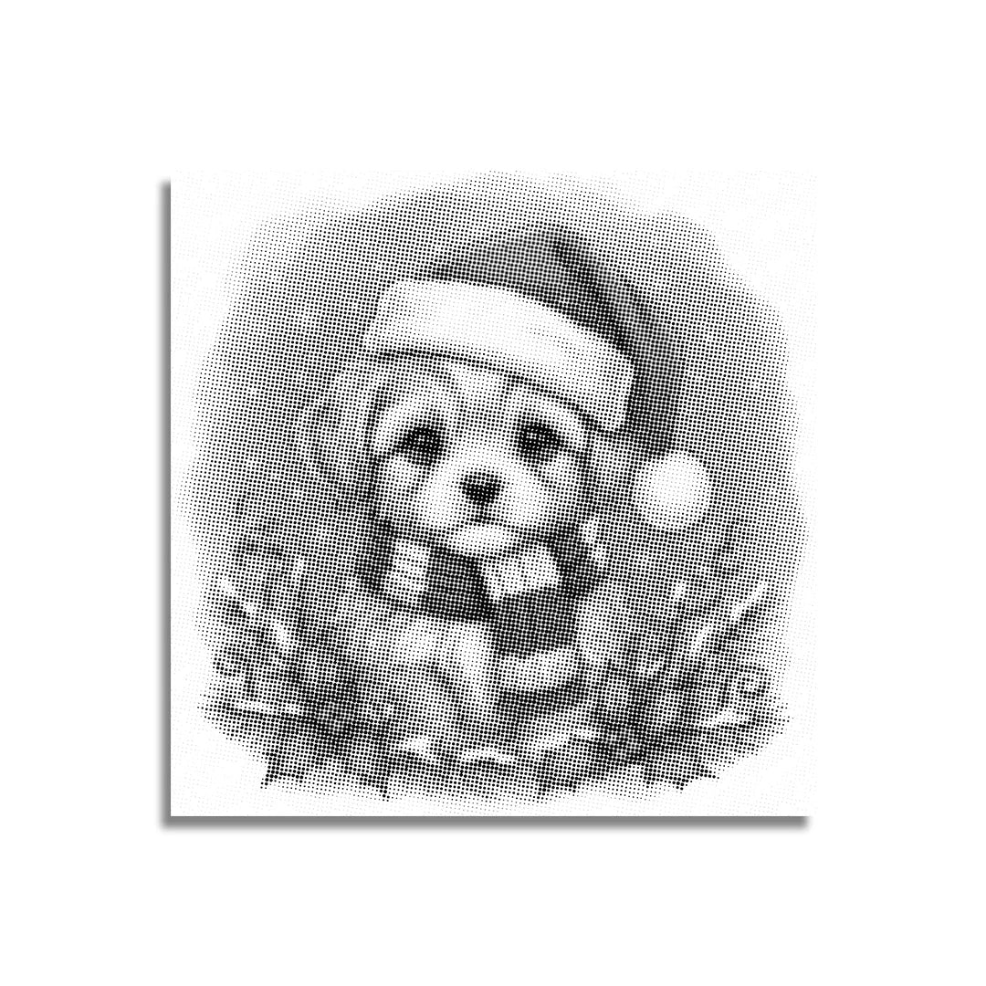 Julvalp 2 prickmålning