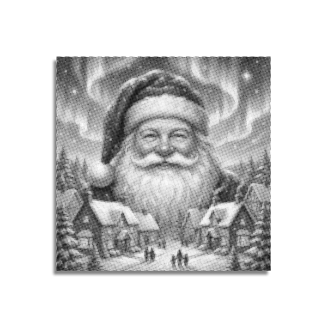 Julbyn prickmålning