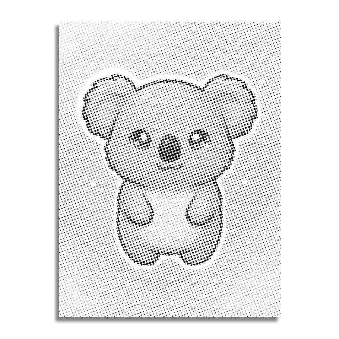 Koala Dot Målning