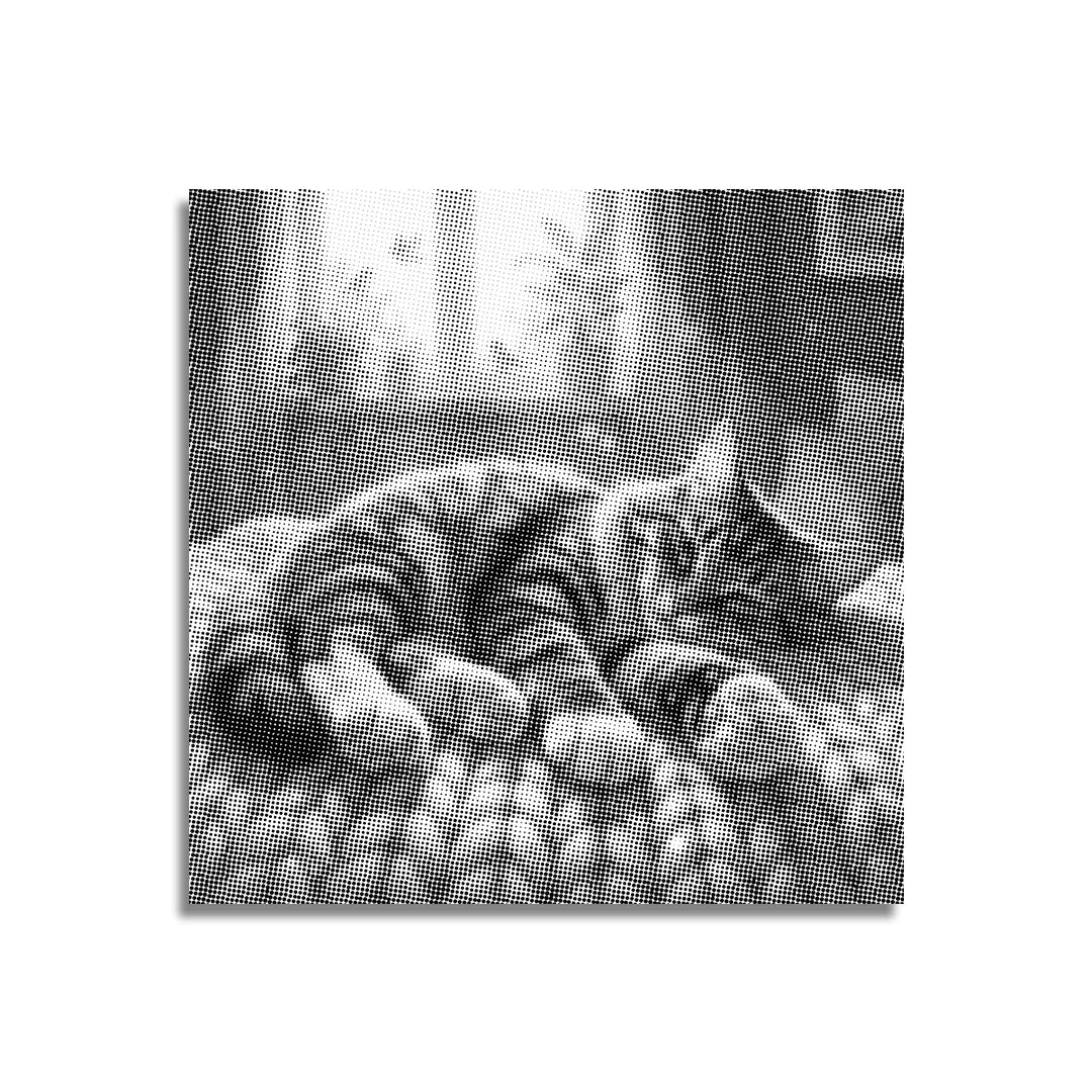 Sömnig kattprickmålning