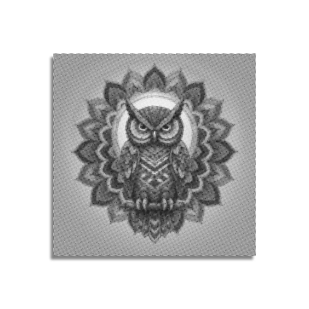 Owl Mandala 3 Dot Målning