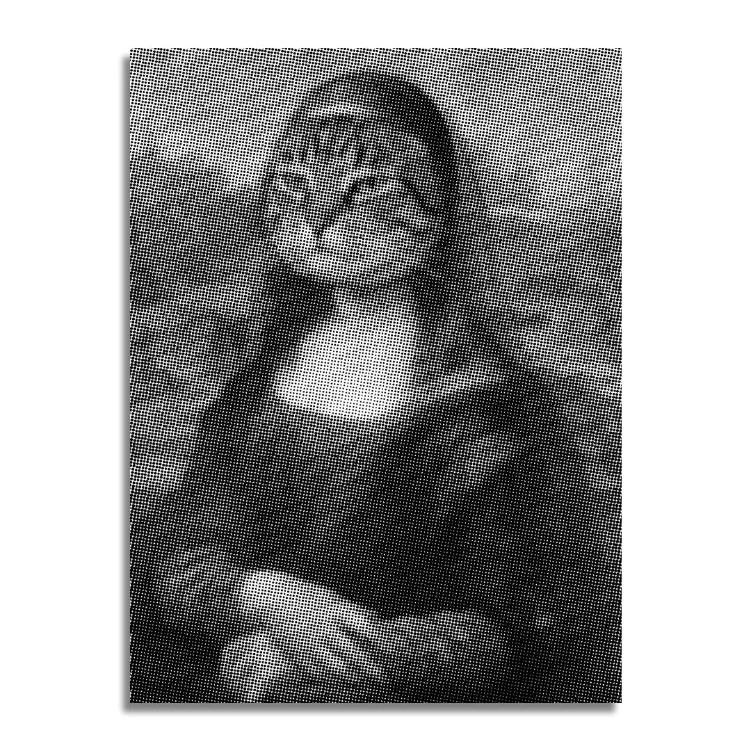Mona Lisa Katt prickmalning