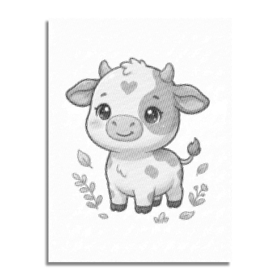 Cow Dot Målning