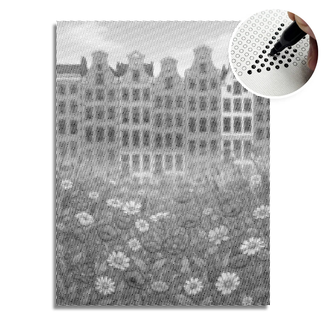 Blomstermarknad Amsterdam Prickmålning