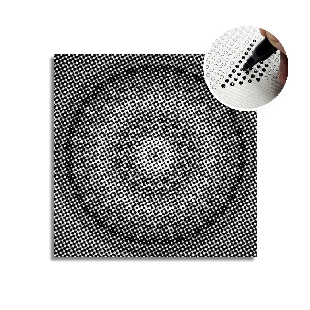 Mandala 12 Dot Målning