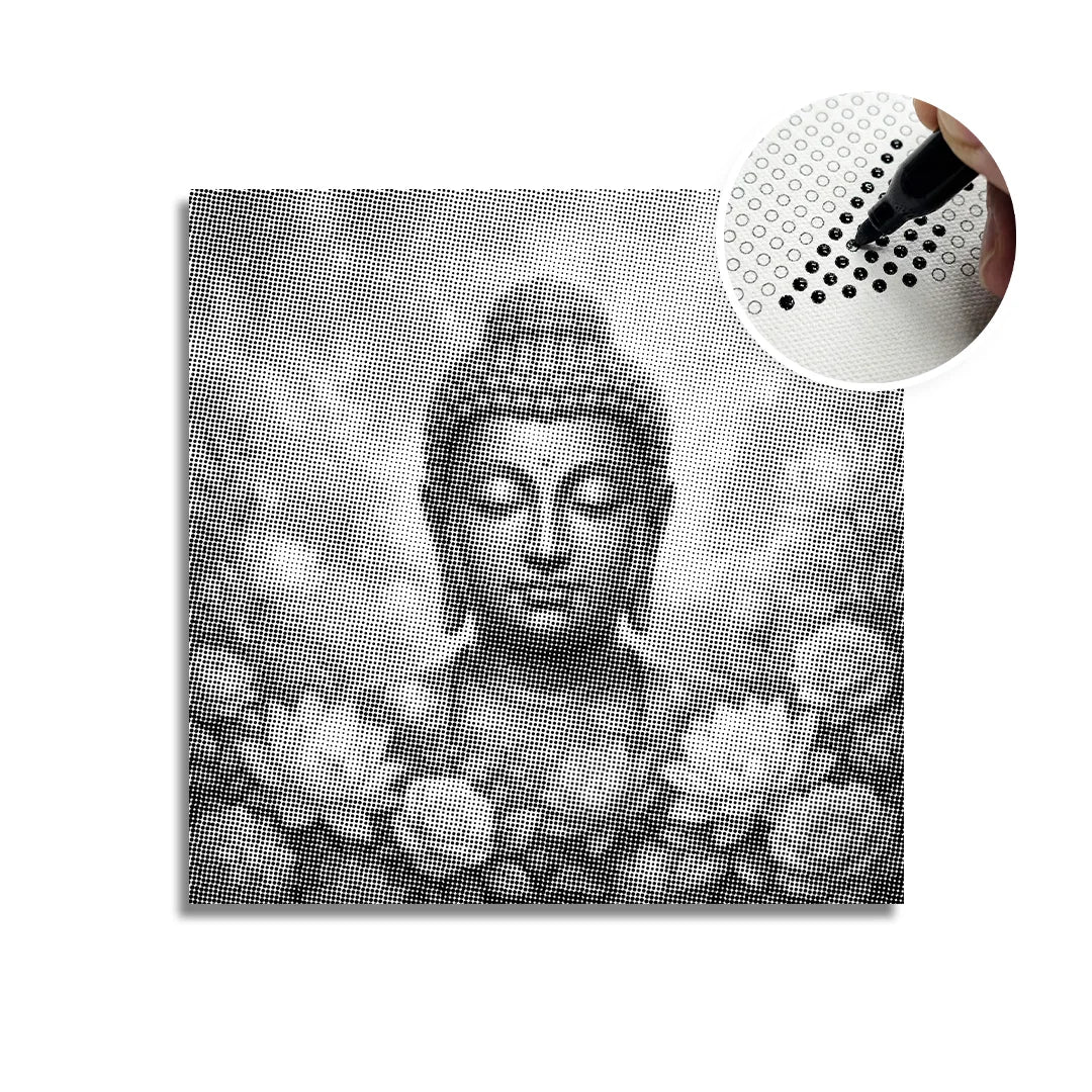 Buddha Dot Målning