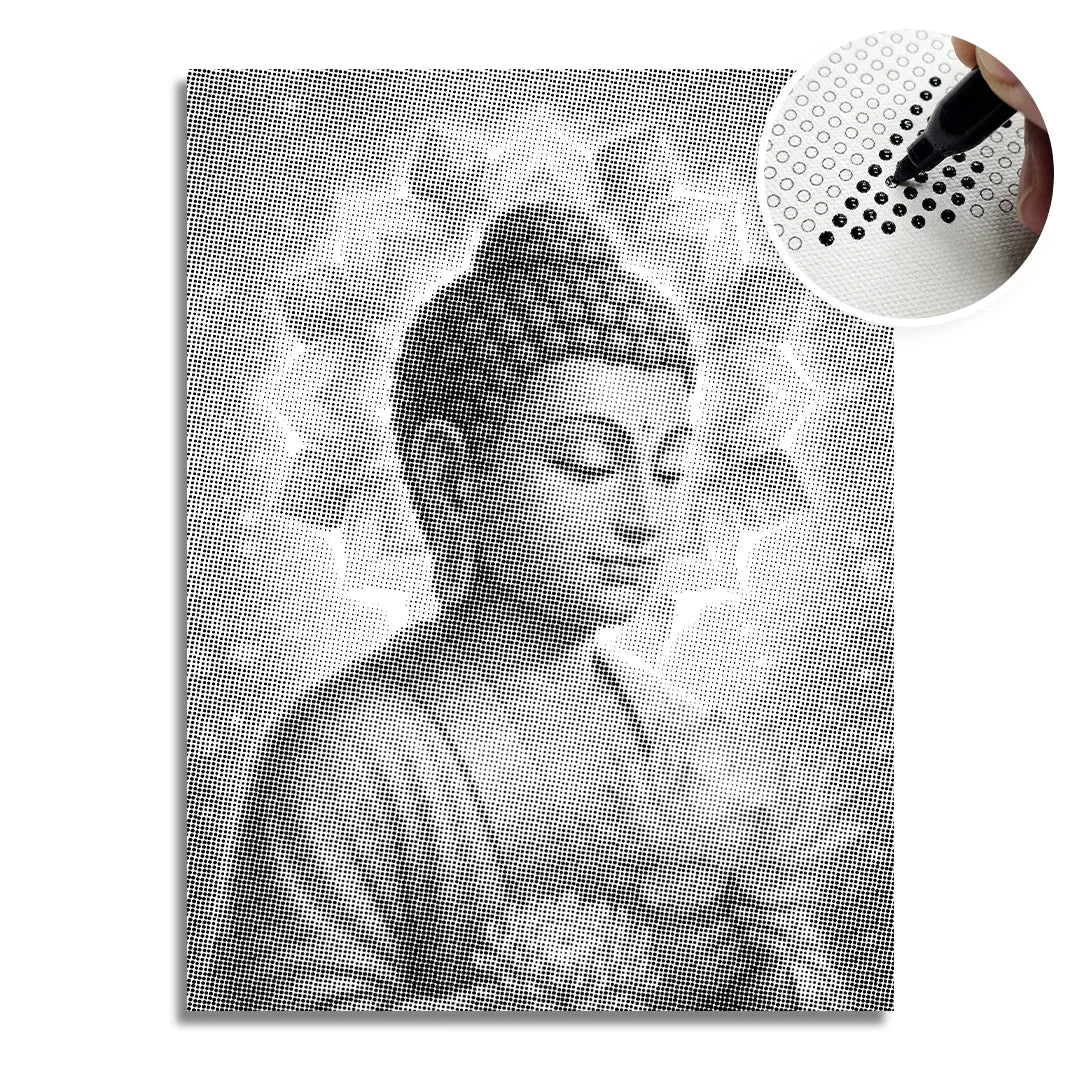 Buddah Dot Målning