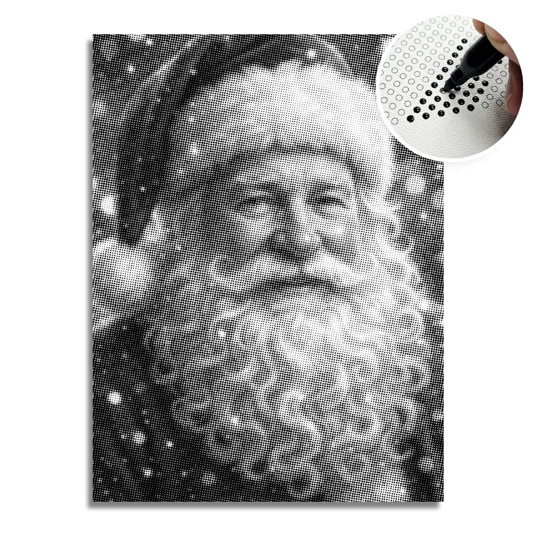 Tomte 2 prick målning
