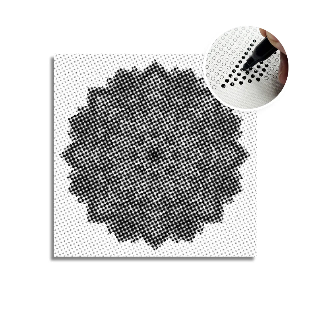Mandala 7 Dot Målning