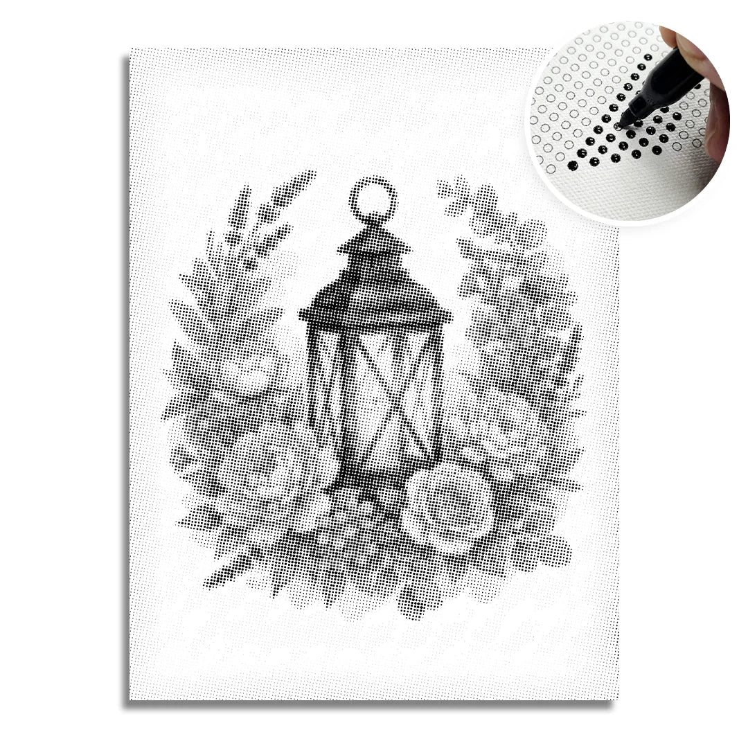 Lantern Dot Målning