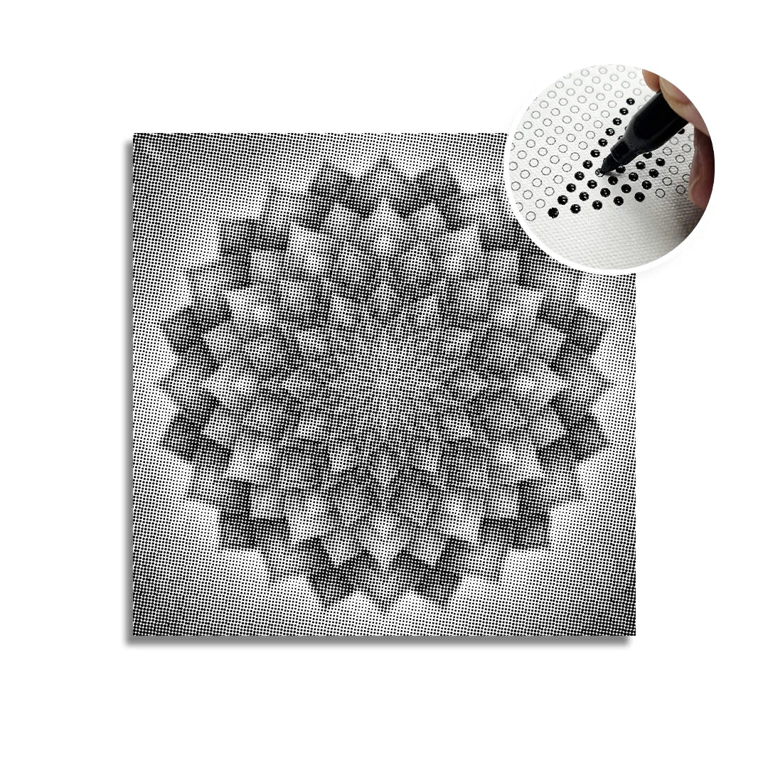 Mandala 6 Dot Målning