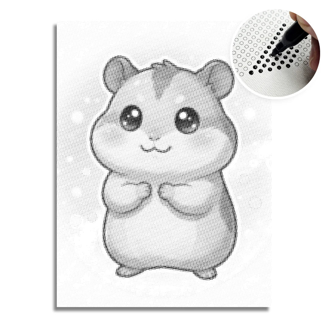 Hamster Dot Målning