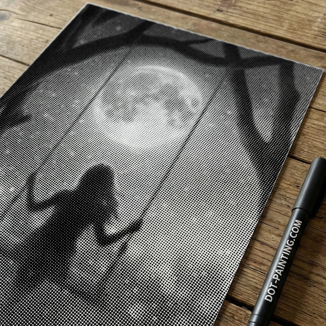 Moonlight Swing Dot Målning