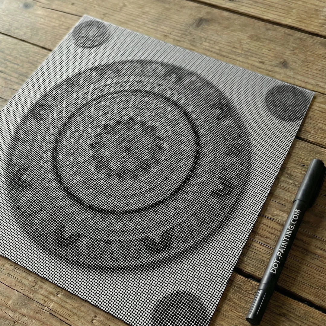 Mandala 13 Dot Målning