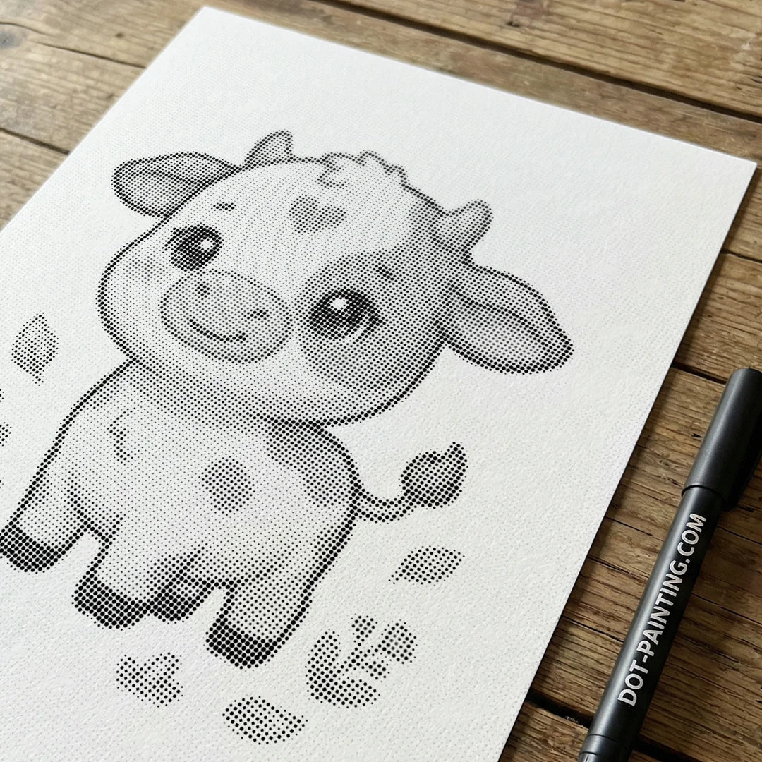 Cow Dot Målning