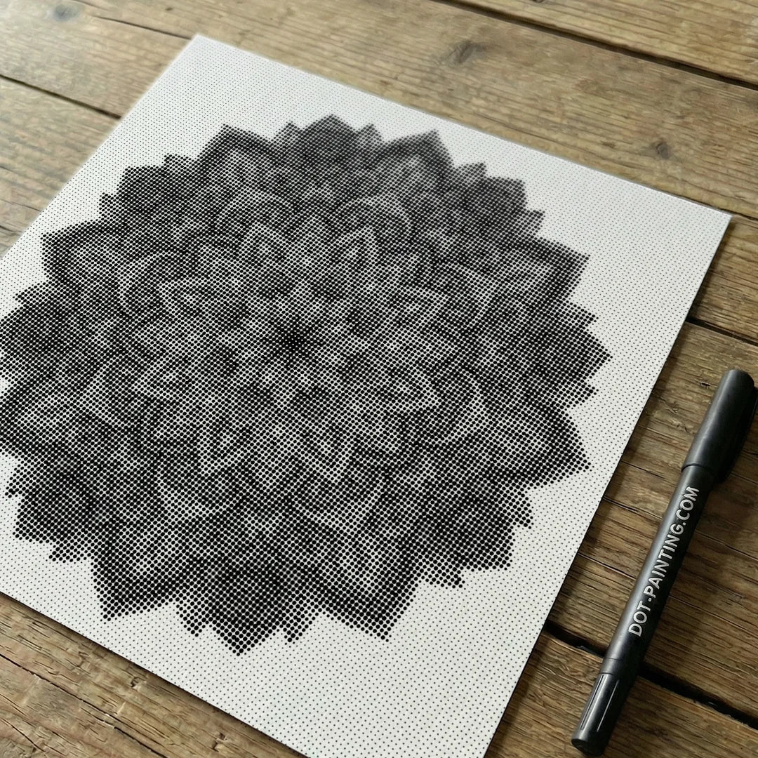 Mandala 7 Dot Målning
