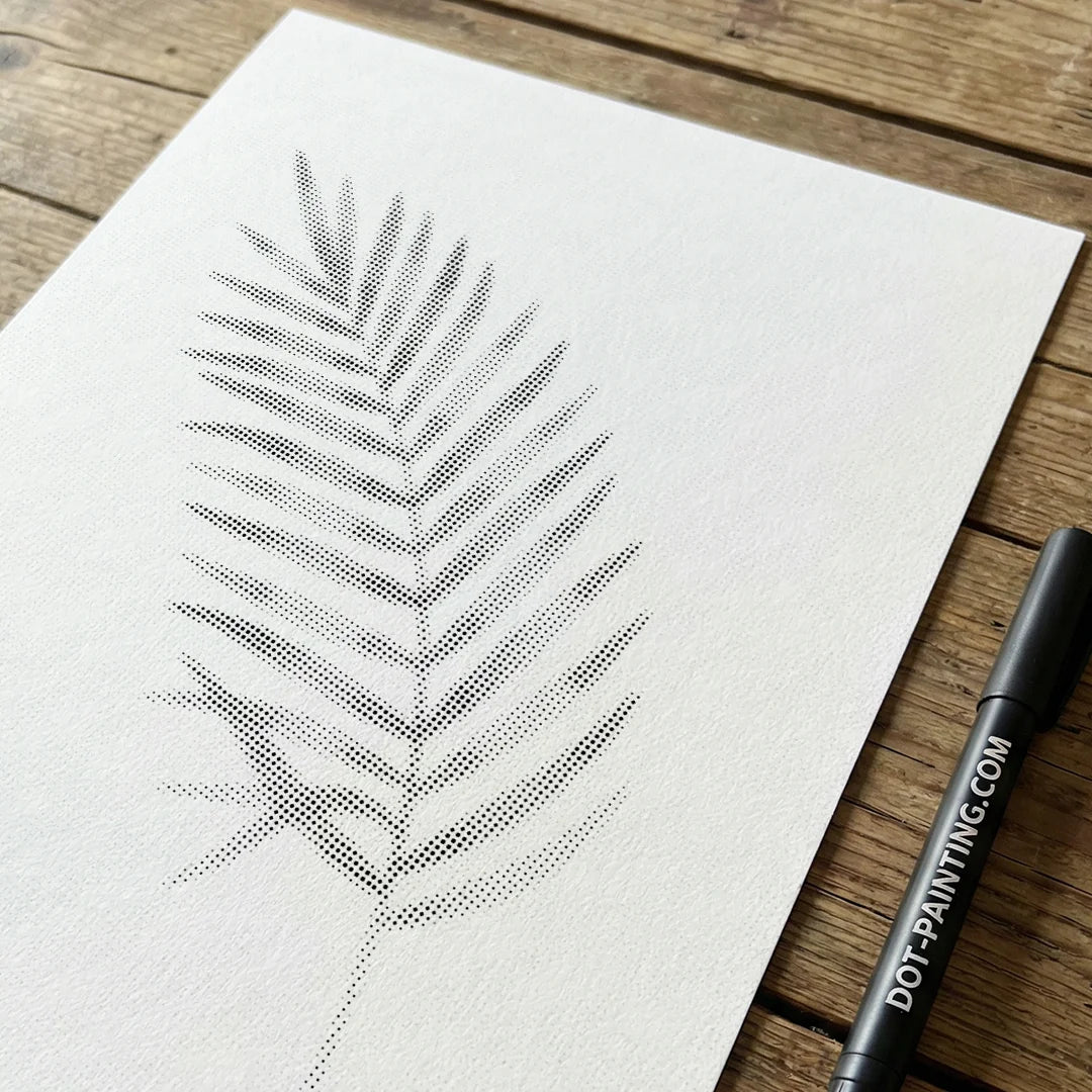 Palm Leaf Dot Målning