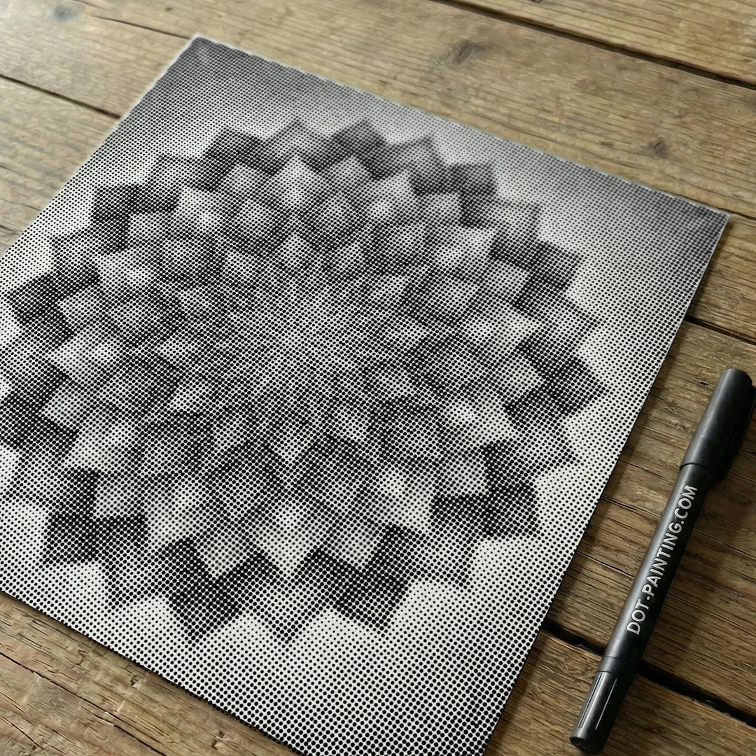 Mandala 6 Dot Målning