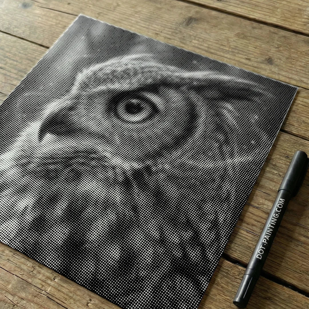 Owl 4 Dot Målning