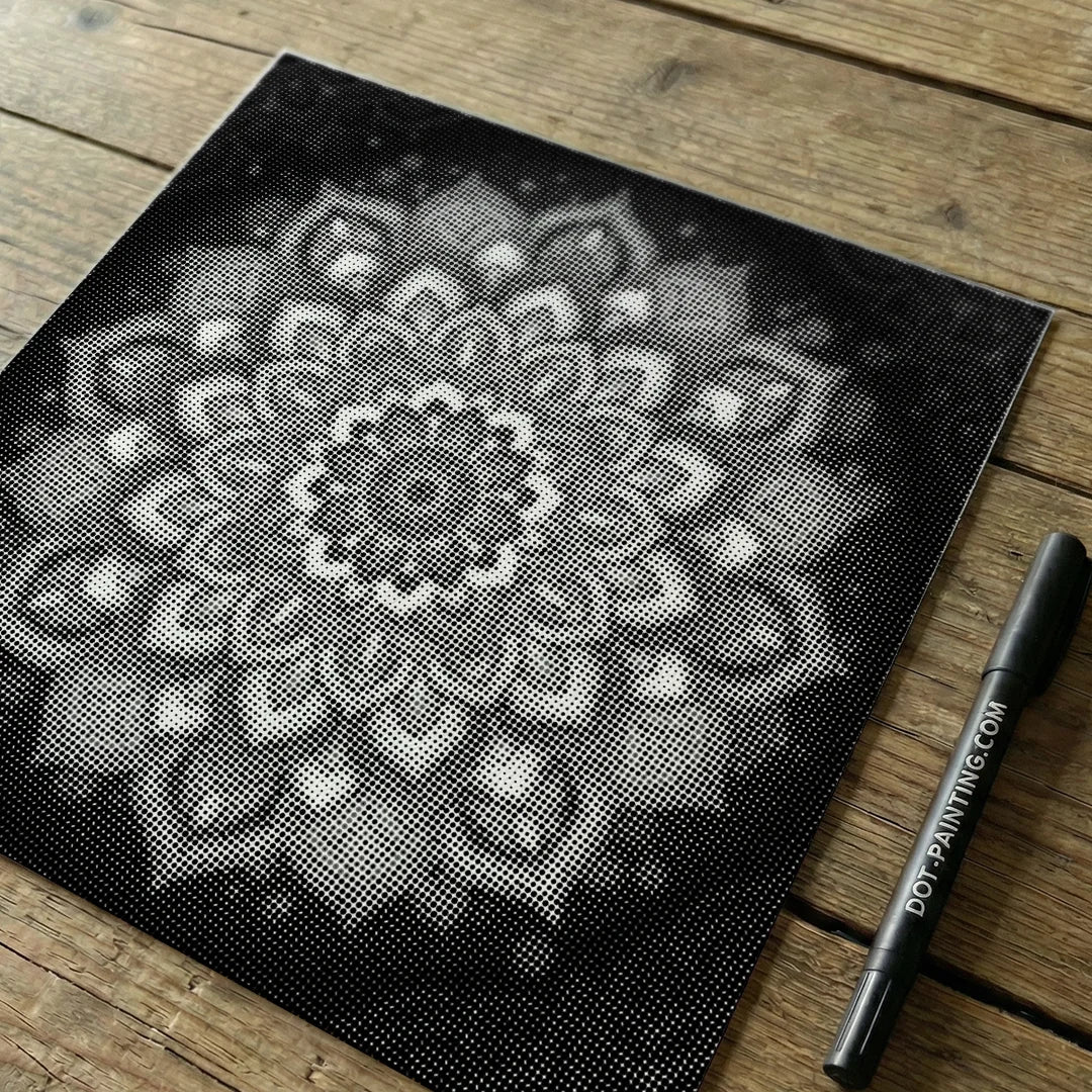 Mandala 3 Dot Målning