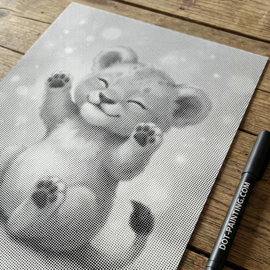 Lion Cub Dot Målning
