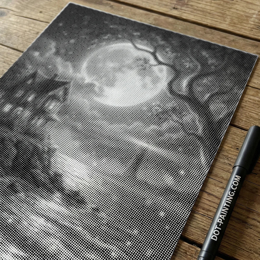 Vy över fyren Dot Painting