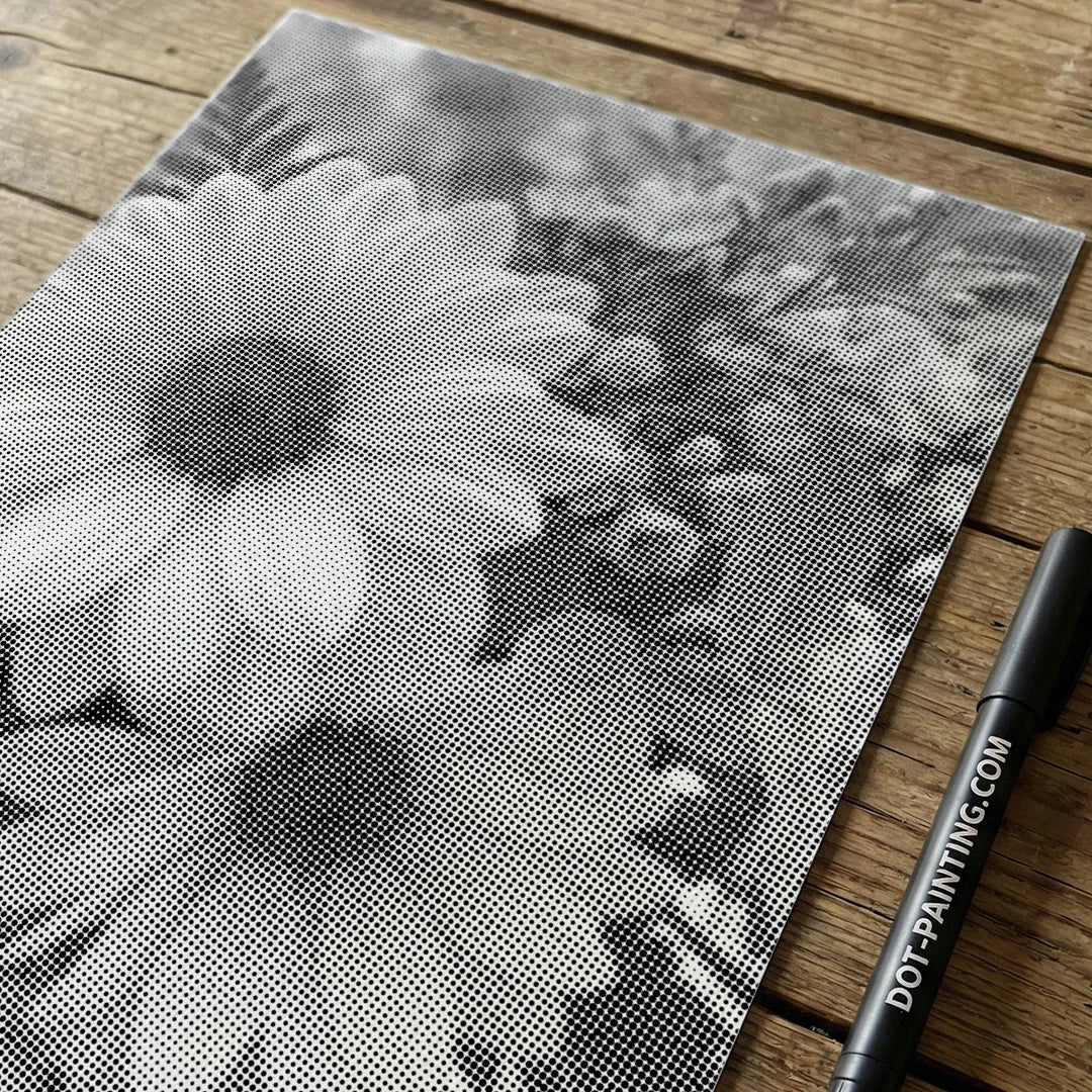 Blommor Dot Målning