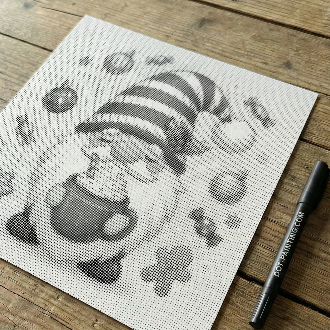 Gnome med kaffepricksmålning