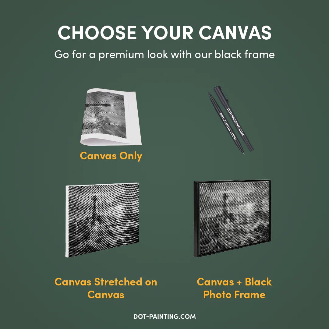 Skepp vid fyren prickmalning