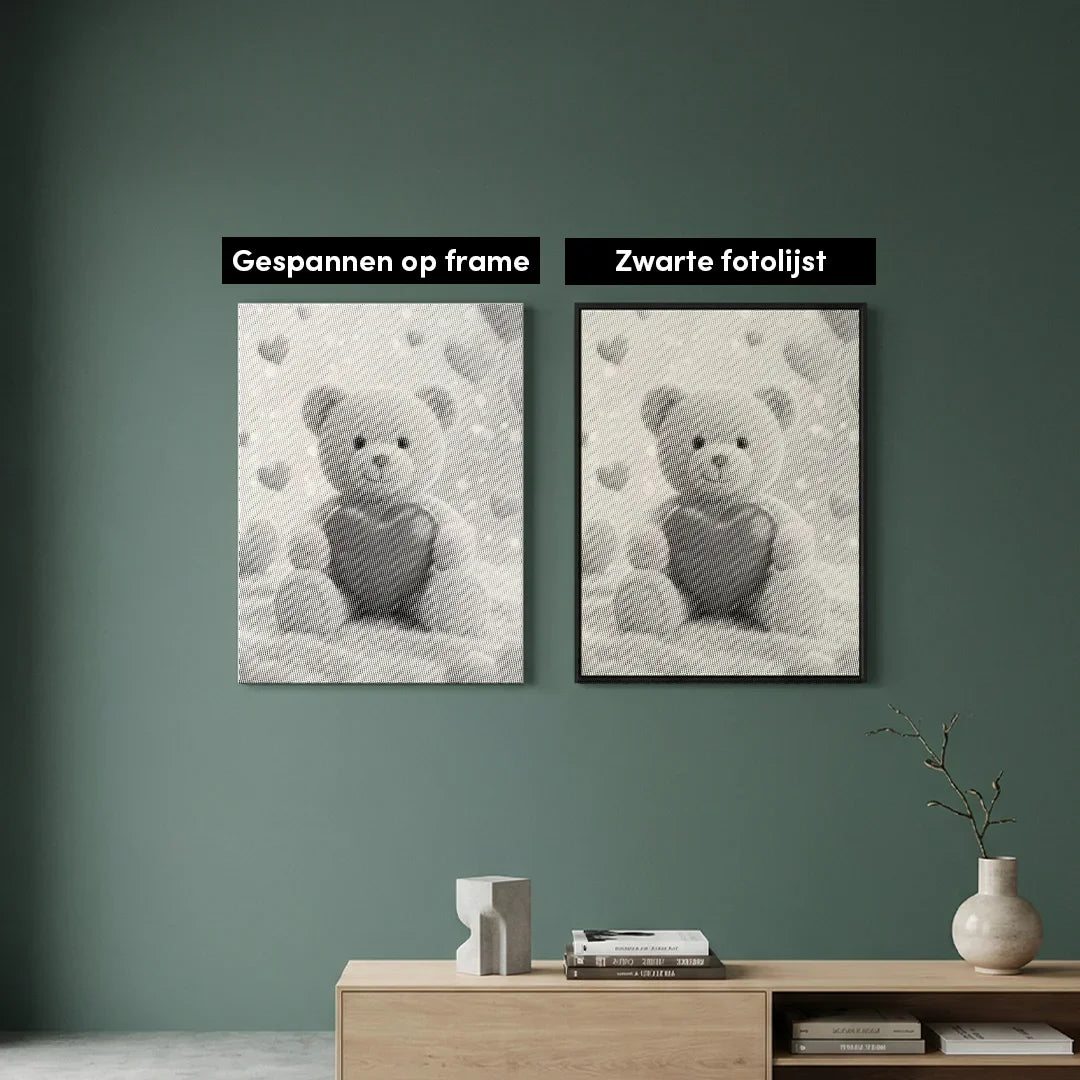 Teddy Bear Dot Målning