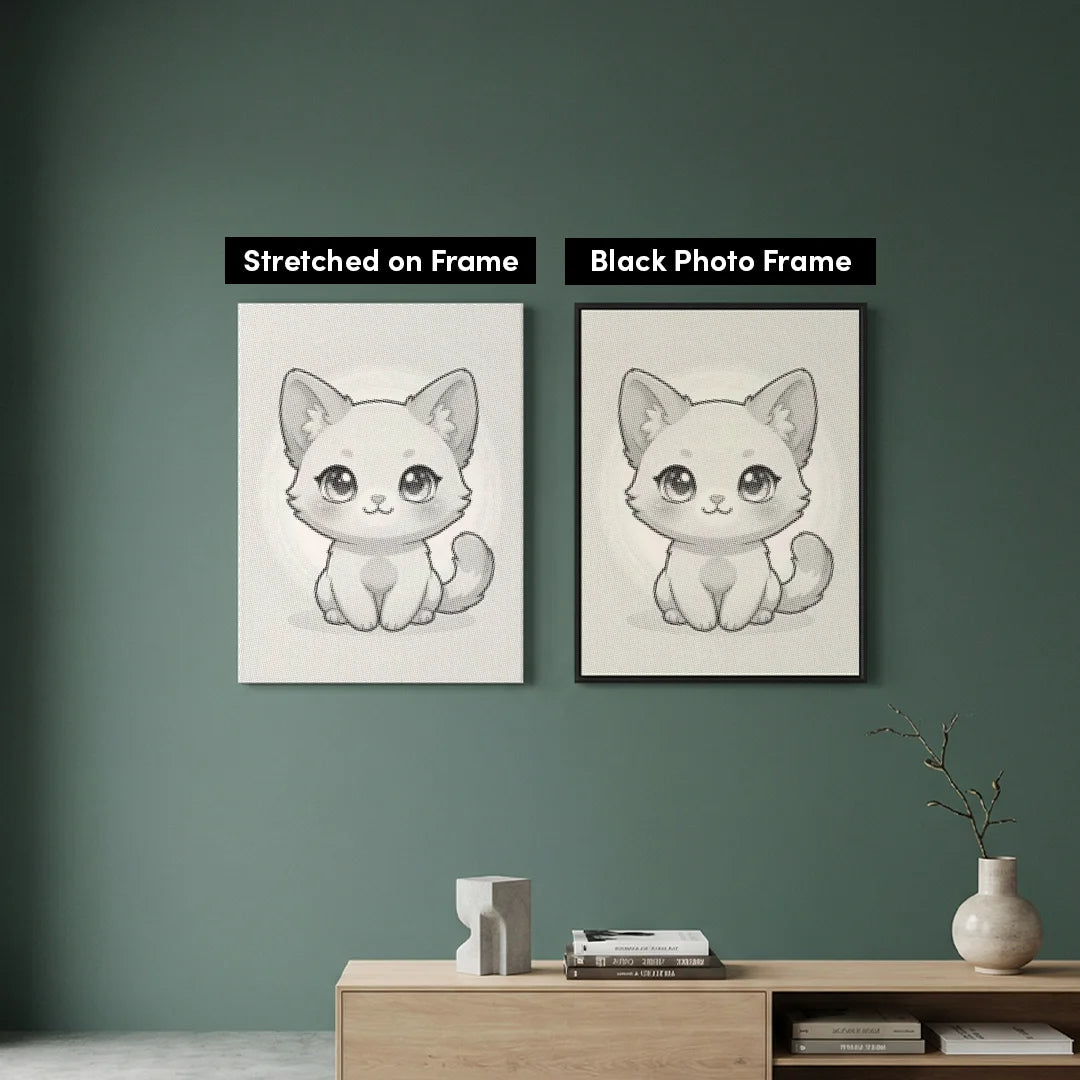 Kattunge Dot Målning