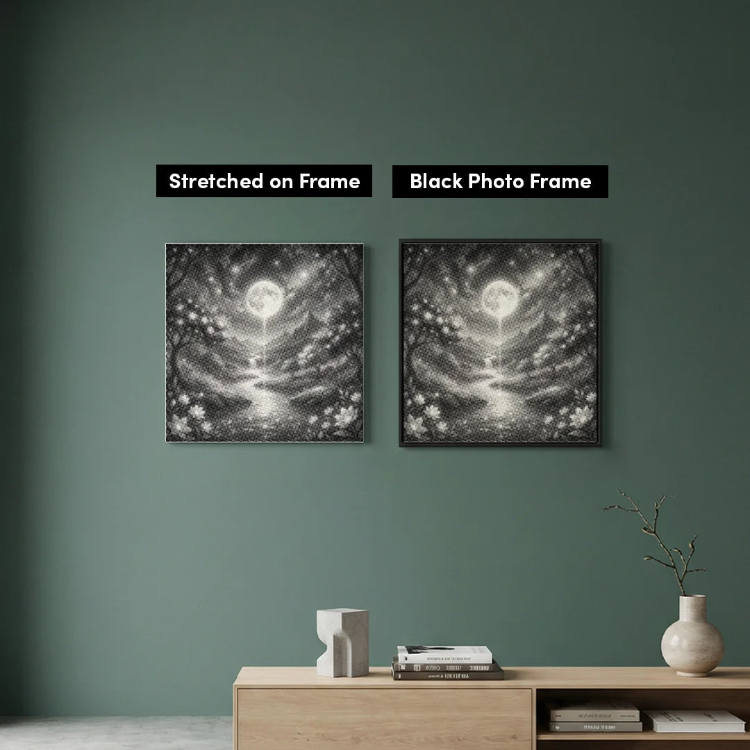 Drömlandskap prickmålning