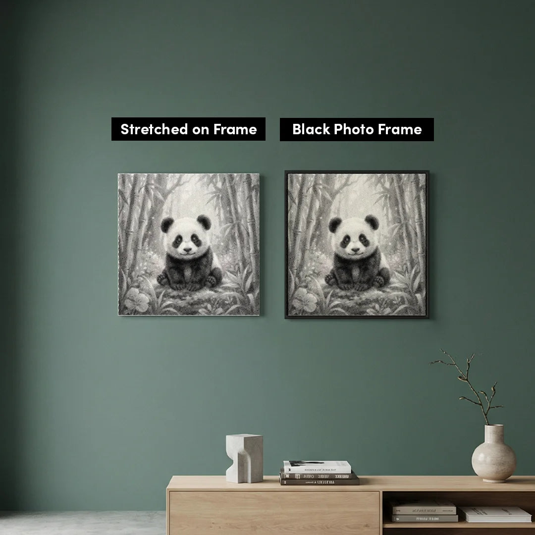 Panda Dot Målning
