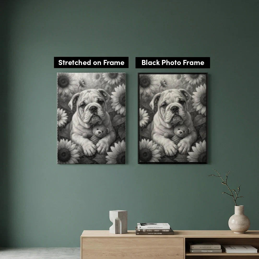 Bulldog Dot Målning