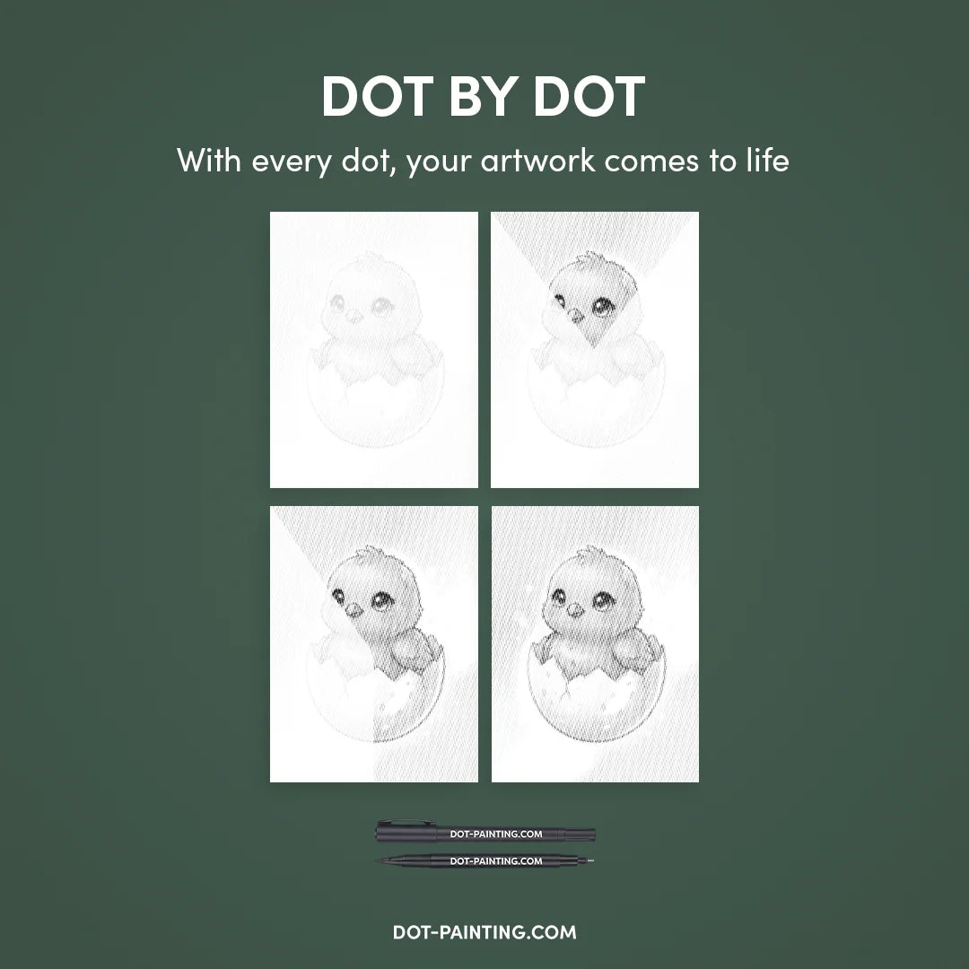 Duckling Dot Målning
