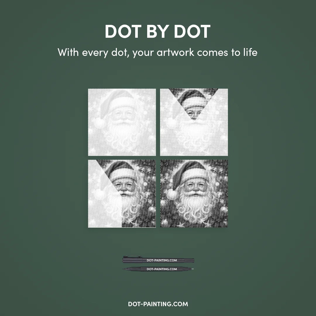 Tomte 3 prick målning