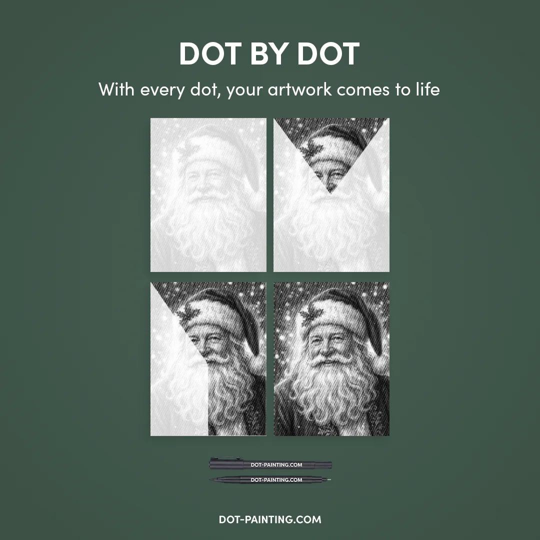 Tomte 4 prick målning