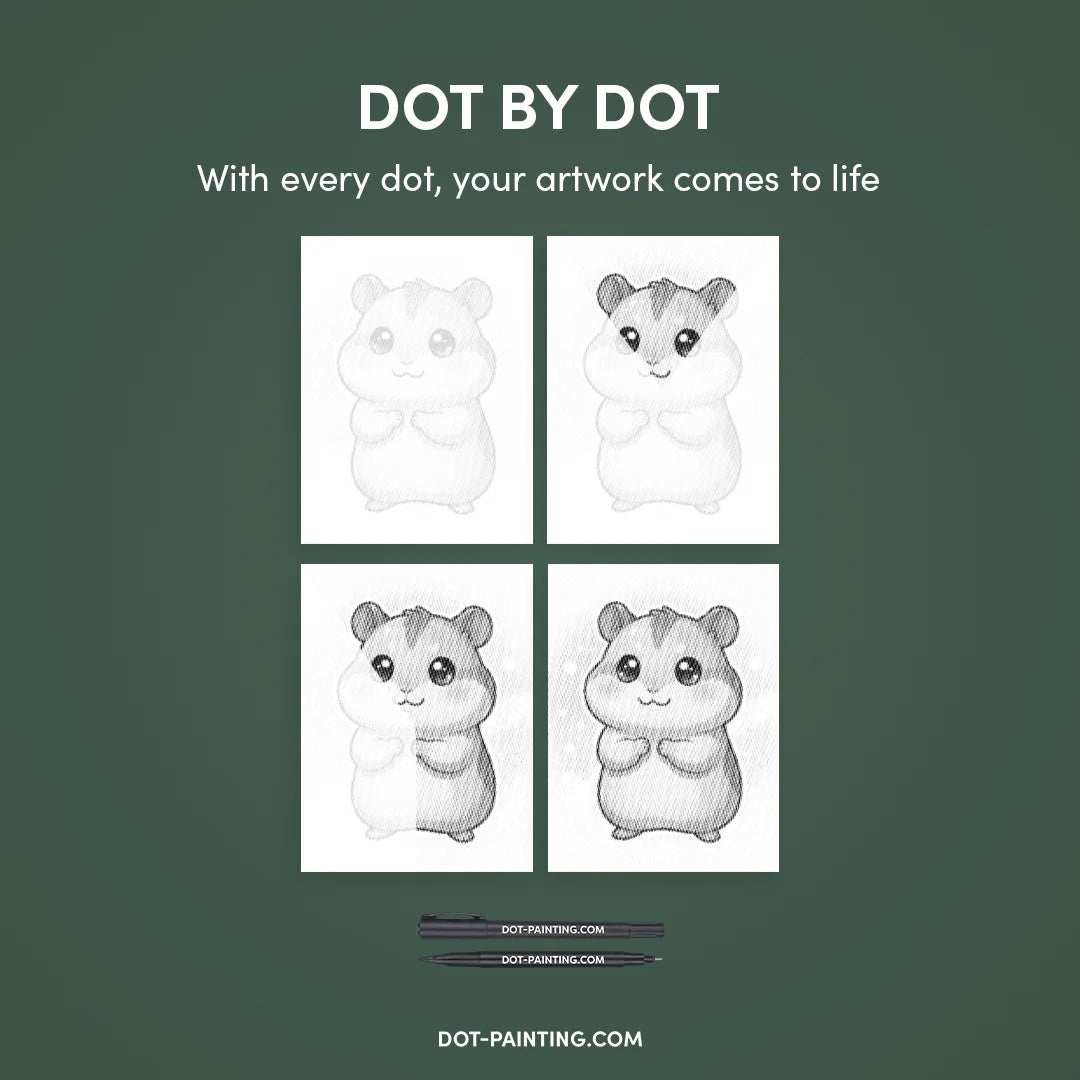 Hamster Dot Målning
