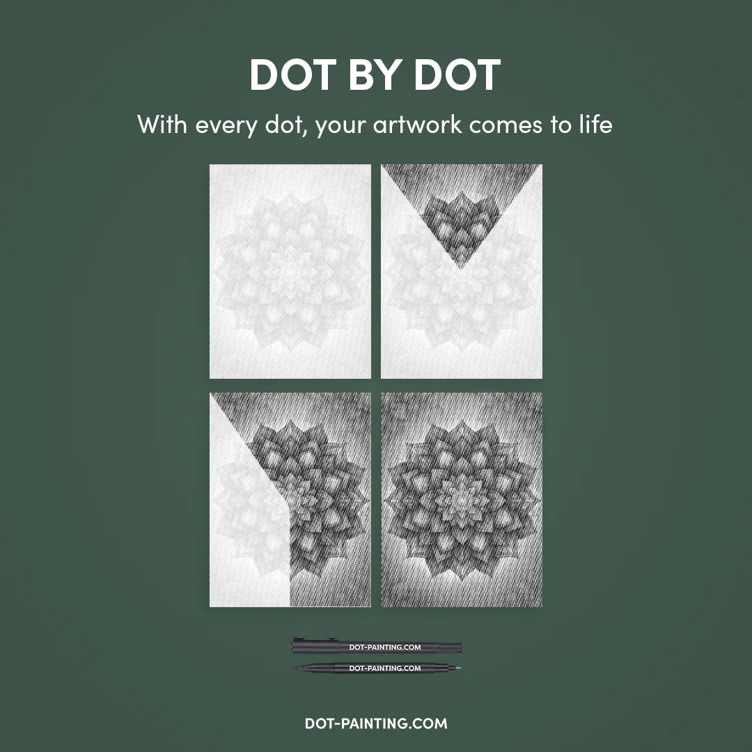 Mandala Dot Målning
