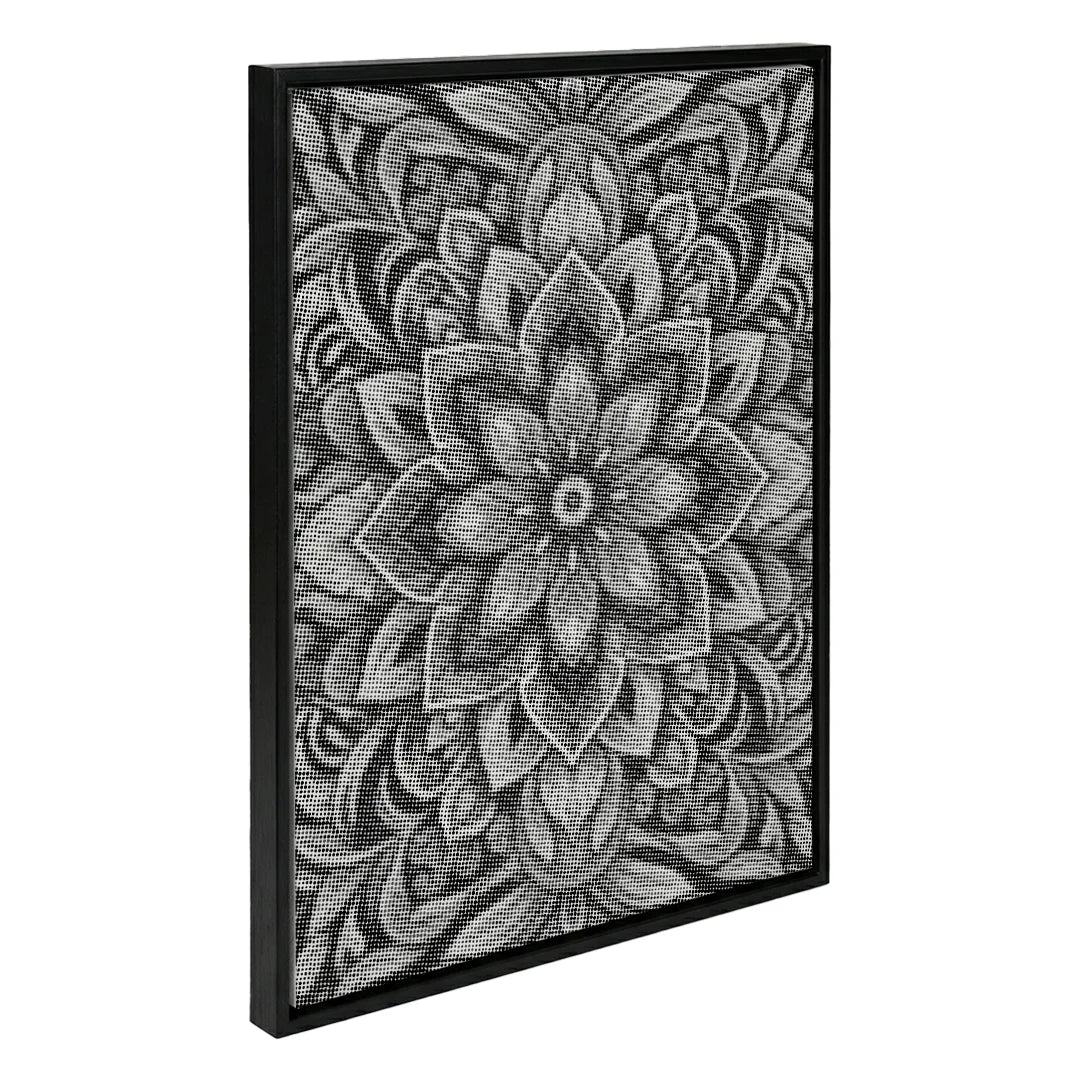 Blommigt Mandala Prickmålning