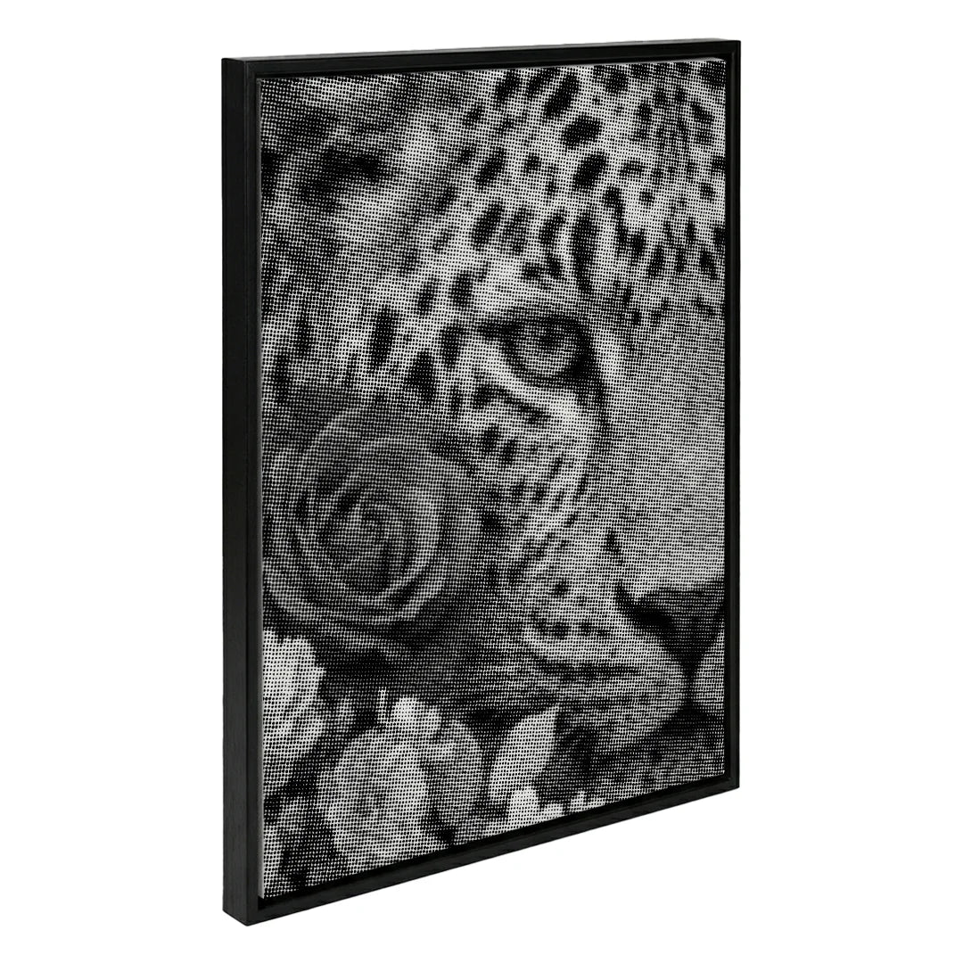 Botanisk Panther Dot Målning