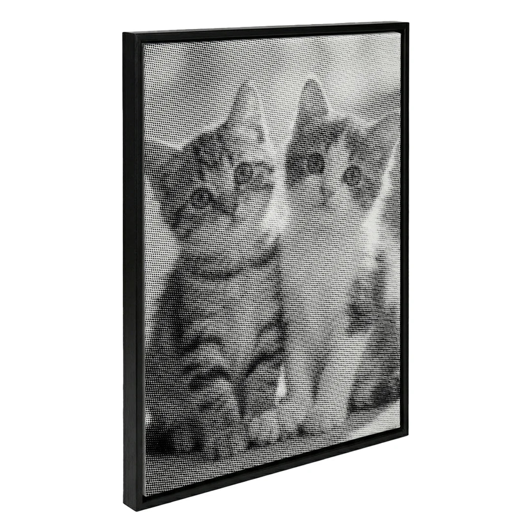 Kattungar prickmålning