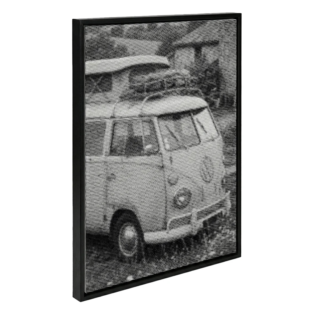 Oude VW-bus prickmålning