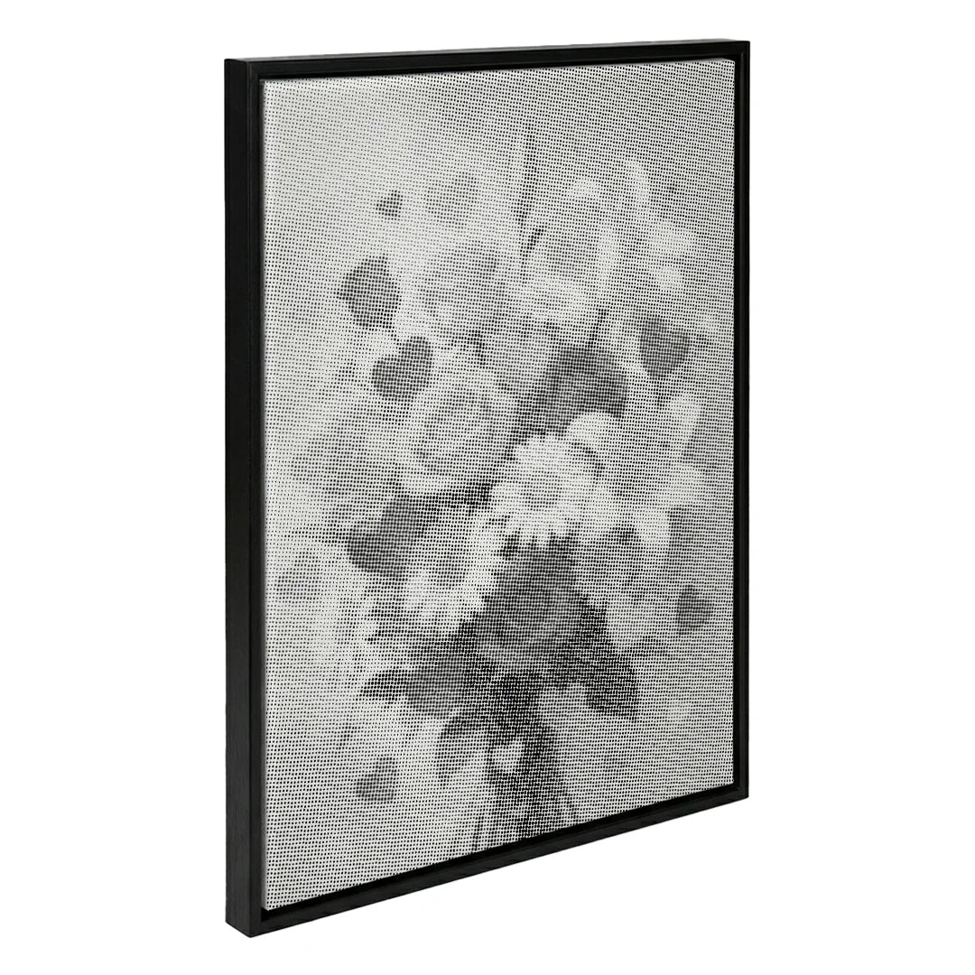 Hjärtan och blommor prickmålning